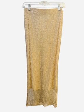 RACHEL ROY➕Metallic Chain Fishnet Skirt